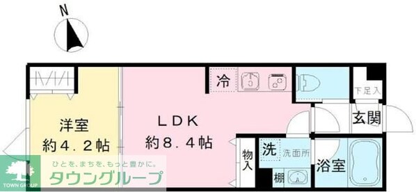 COEUR BLANC八幡山の物件間取画像